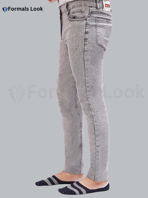 Grey Color Imported Stuff Ultra Stretch Jeans Pant